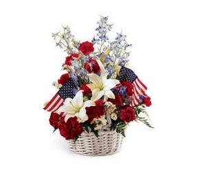American Glory Basket from Backstage Florist in Richardson, Texas
